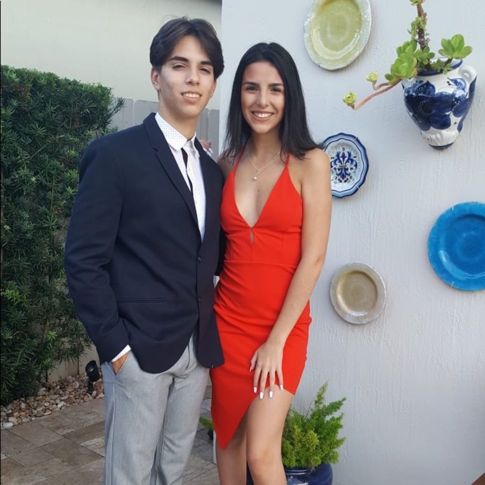 Sexy red homecoming dress